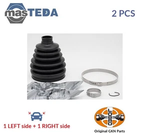 GKNB20602 CV JOINT BOOT KIT PAIR FRONT RIGHT WHEEL SIDE LOBRO 2PCS NEW - Picture 1 of 5