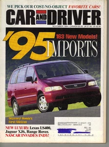 Revista Car & Driver Noviembre 1994 Edición '95 Importaciones - Imagen 1 de 1