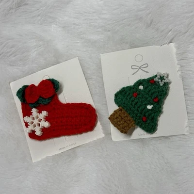 Pinzas de Navidad para niños accesorios para el cabello para niñas 2 piezas Foto 1 de 4