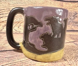 Mara Mexico Wolf Keramik Becher Bleifrei Steingut Kaffeebecher  - Bild 1 von 11