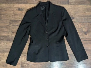 Elie Tahari Basic Black Classic Womens Blazer Lined Size 6 Gorgeous & Minimalist - Picture 1 of 12