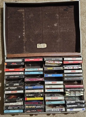 Metal Rock 70s 80s Cassette Tape Collection One Owner As Found - Image 1 of 4