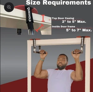 APB Blast QuikHold Pull-Up Bar 260 lb Rojo/Negro Dips Sit-Ups Push-Ups NUEVO EN CAJA - Imagen 1 de 6