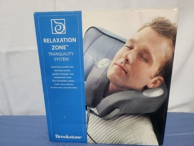 Brookstone Neck Massage With Heat and Sound # 359927 Relaxation - Image 1 of 4
