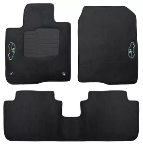 Carpet Floor Mats For 2023 2024 2025 Honda HR-V HRV Front and Rear Black ecoMats - Picture 1 of 6