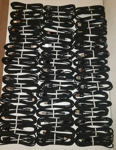 Lot of 50 USB Type C Cable, 3A Fast Charging (6ft Black) braided USA - Picture 1 of 6