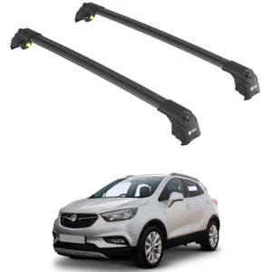 to Fit VAUXHALL MOKKA X SUV 13- Roof Racks Cross Bars Black Set 2Pcs - Bild 1 von 22