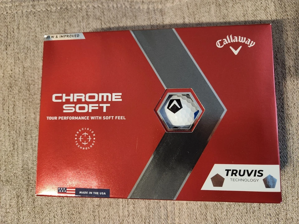 Pelotas de golf Callaway cromadas suaves Truvis una docena nuevas-elige entre estilos⛳Chevron Foto 1 de 1