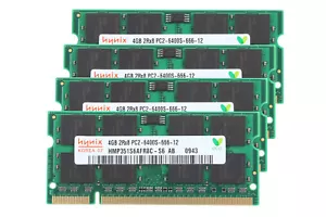 Hynix 4x4GB 2Rx8 PC2-6400S SO-DIMM 1.8V Memory 200Pin DDR2 800Mhz Laptop RAM - Picture 1 of 10