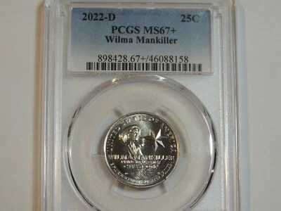 2022 D  PCGS MS67+ Wilma Mankiller Quarter Almost MS68 - Image 1 of 2