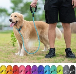 Dog Slip leads for Large Dogs No Pull Dog Leads Nylon Figure 8 Rope Leads,UK - Picture 1 of 12