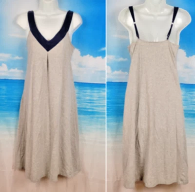 JONES NY Womans GREY Jersey Nightgown PJ Pajama dress STRETCH size Sm - Image 1 of 4