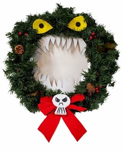 Handmade Nightmare before Christmas Horror Wreath Halloween - Picture 1 of 1