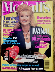 McCall's magazine Oct 1995 Ivana Trump cover JFK Jr - Picture 1 of 3