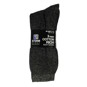 Mens Storm Ridge 3 Pack of Ankle Socks 'Cotton Rich' - Picture 1 of 3