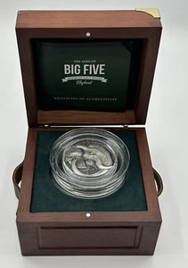 Costa de Marfil 5000 francos Big Five elefante africano 5 oz plata número 540/999 - Imagen 1 de 7