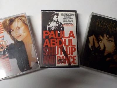 3 Paula Abdul CASSETTES Forever Your Girl Shut Up And Dance Spellbound TESTED - Image 1 of 4