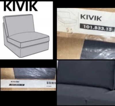 SALE IKEA Kivik Ingebo Slate Blue Gray Chair One-Seat Sofa Section COVER Cotton - Image 1 of 4