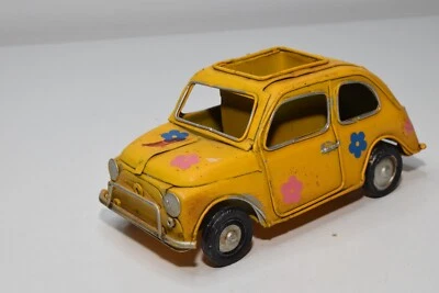 B42 1:20? LASTRA DI LATTA 16 CM LATTA FIAT 500 POWER FLOWER GIALLO ECC. COND - Immagine 1 di 4
