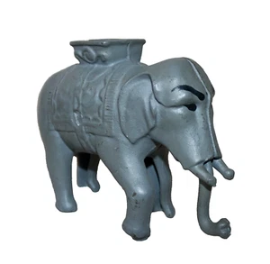 Elephant With Howdah Reproduction Metal Still Bank 4.5” Tall - Picture 1 of 24