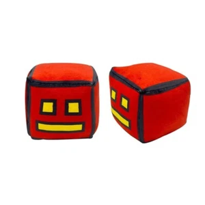 12cm The Geometry Dash Game Stuffed Doll Square Plush Toy Collections Kids Gift - Picture 1 of 2