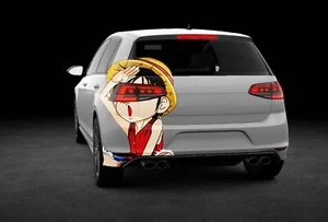 ANIME ONE PIECE VINYL GRAPHICS CAR STICKER REAL END CAR BACK STICKER FIT ANY CAR - Picture 1 of 4