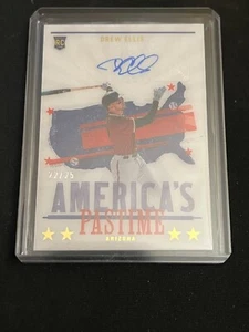 Drew Ellis 2022 America's Pastime Gold Rookie Auto (RC) #22/25 - Diamondbacks - Picture 1 of 2