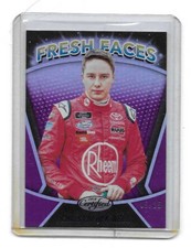 2018 Panini Certified Racing NASCAR Fresh Faces PURPLE Christopher Bell 5/25