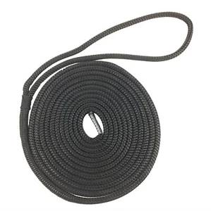 Cuerdas de amarre trenzadas de poliéster preempalmadas de 16 mm negras 1 x 10 metros - Imagen 1 de 11