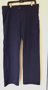 Betabrand taglia XL blu navy pull on gamba dritta pantalone classico casual donna - Foto 1 di 9