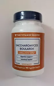 The Vitamin Shoppe SACCHAROMYCES BOULARDII 5 Billion CFU 90 capsules x5/25 10/25 - Picture 1 of 5