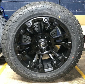 20x10 Fuel D560 Vapor Wheels 285/55R20 32" AT Tires 6x5.5 GMC Sierra 1500 Yukon - Picture 1 of 9
