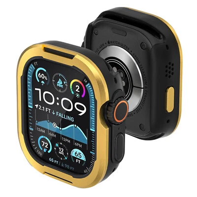 Metal + TPU Bumper Rugged Protective Case For Apple Watch Series 10/9/8/7/Ultra - Image 1 of 4