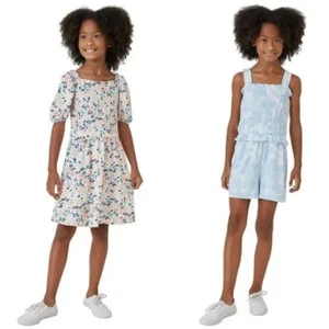 BCBG Girls 2-Pack Romper and Dress, Blue Pink, Size M 10/12 - Picture 1 of 4