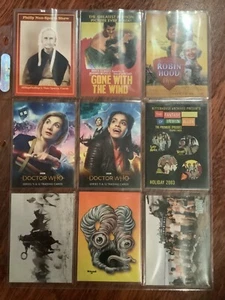 Promo cards 9 card sheet Dr WHO, Lost, Celebrity Posters, Lost in Space - Picture 1 of 2