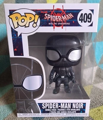 Spider Man Noir Pop 409 - Into the Spiderverse Funko Pop! Vaulted + Prot 2018 Foto 1 de 4