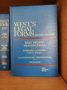 West's Legal Forms Second Edition And Revised Second Edition (LOT OR INDIVIDUAL) - Picture 1 of 8