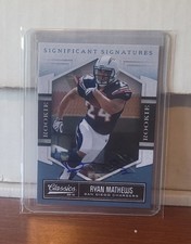 RYAN MATHEWS 2010 CLASSICS TIMELESS TRIBUTES ROOKIE AUTO PLATINUM /25 RC