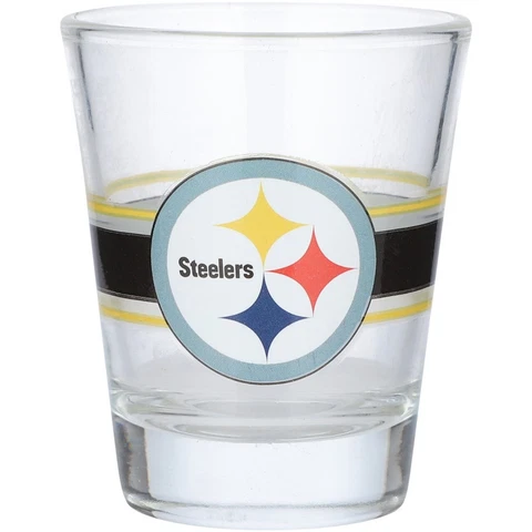 Pittsburgh Steelers 2 oz. Stripe Shot Glass Cover