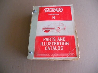 Original GM 1985-1990 Oldsmobile Calais Parts and Illustration Catalog Foto 1 de 4