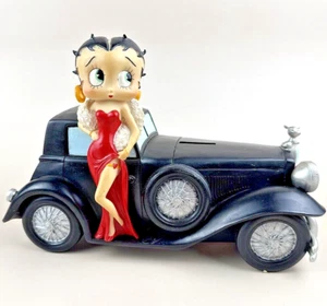 Banco de monedas de coche negro clásico Betty Boop por personaje coleccionables - Imagen 1 de 13