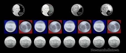 2010 2011 2012 2013 P+D+S Jefferson Mint Proof Set PD from Mint Sets & Bank Roll Cover