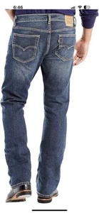 LEVI'S 527 MEN'S SLIM FIT BOOT CUT LOW RISE ZIP FLY STRETCH JEANS 36X32 - Picture 1 of 13