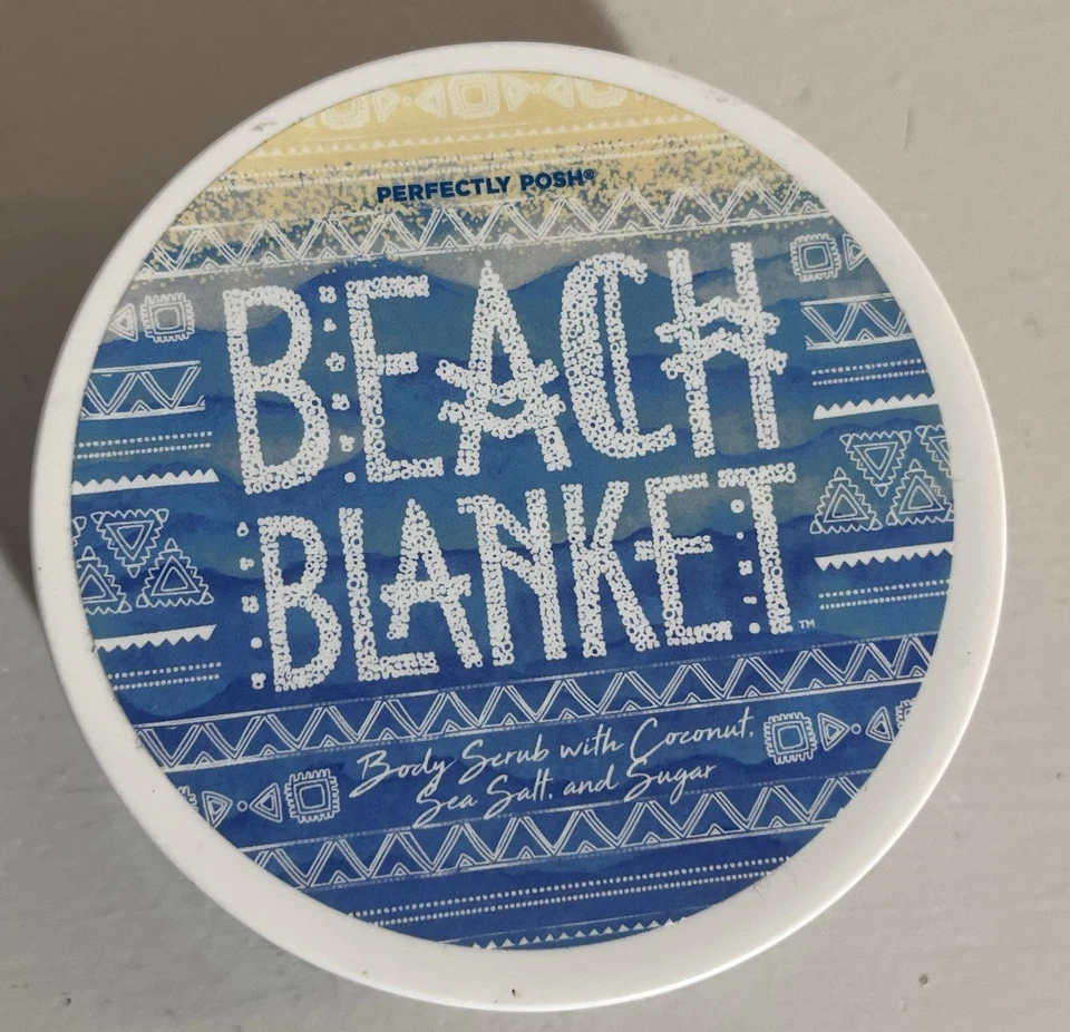Perfectly Posh Beach Blanket Salt & Sugar Body Scrub. New Sealed. 9 Oz - Image 1 of 4