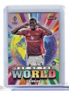 Chido Obi 2024-25 Topps Finest UEFA Club Competitions Top of the World Rookie RC - Picture 1 of 2