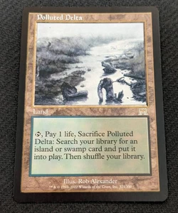 Magic The Gathering Ons English Polluted Delta Land Rare Used - Picture 1 of 4