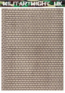 Maßstab 1 32 - 1 35 Diorama Ziegel Stein Straßenmauer Sets Kopfsteinpflaster Set 2 - Bild 1 von 1