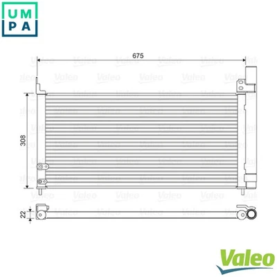 CONDENSER AIR CONDITIONING 814415 FOR LEXUS TOYOTA 5ZR/2ZR-FXE 1.8L 4cyl CT 1.8L - Image 1 of 4