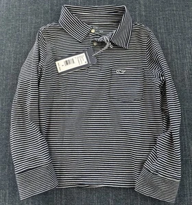 Vineyard Vines Shirt Size 5 Cotton Long Sleeve Pullover Polo Style - Picture 1 of 6