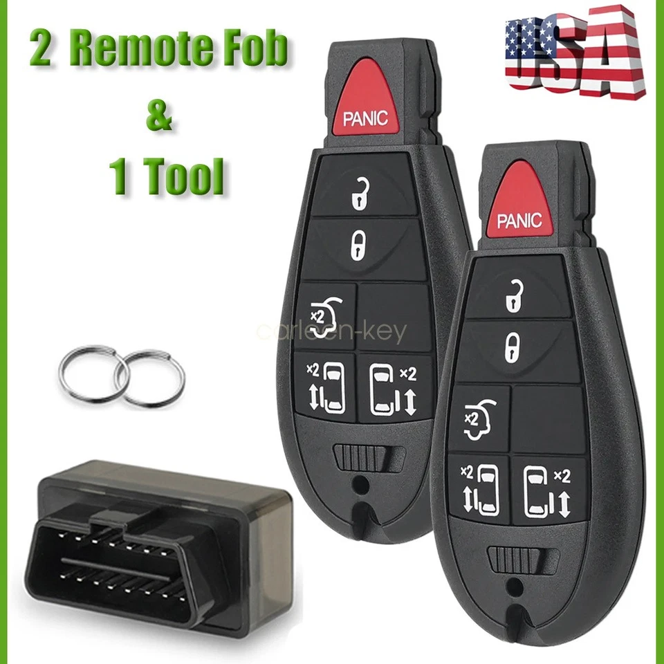 Programmer + 2 Remote Key Fob 6B For Chrysler Town & Country Dodge Grand Caravan - Изображение 1 из 4